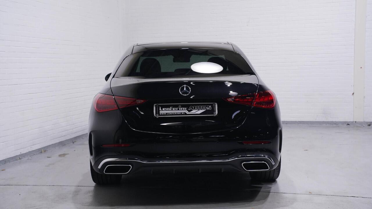 Mercedes-Benz C-KLASSE 180 AMG Line AMG-pakket ECC ACC DAB PDC v+a 1e eigenaar NAP apple-carplay digitale-cockpit camera verkeersborden herkenning 19"LMV stoelverwarming Full-map navi