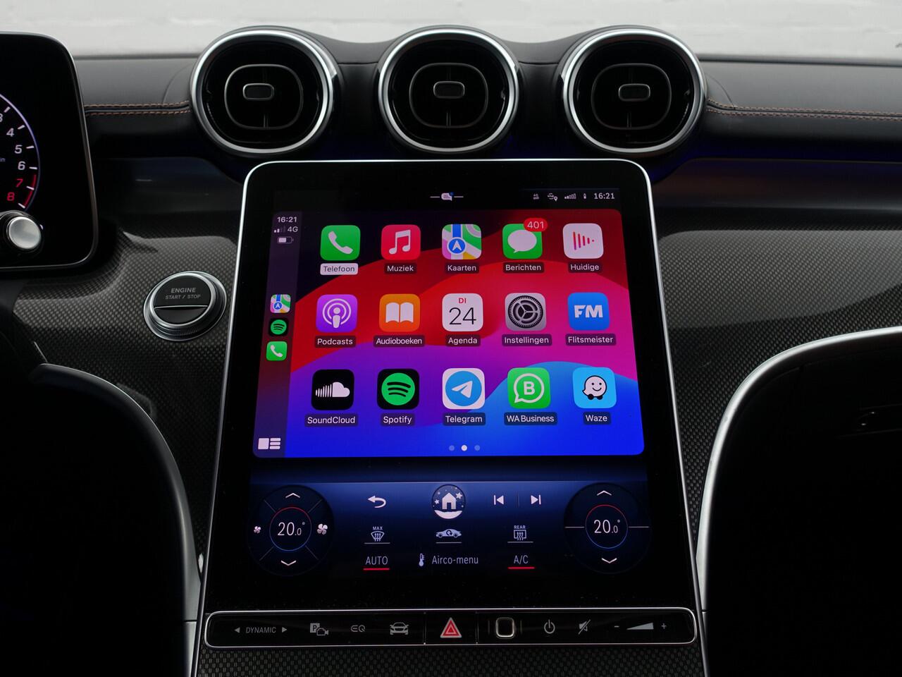 Mercedes-Benz C-KLASSE Estate 300 e AMG Line Aut- Two Tone Leder Interieur, Panoramadak, Carbon, Sfeerverlichting, Carplay, Android Auto