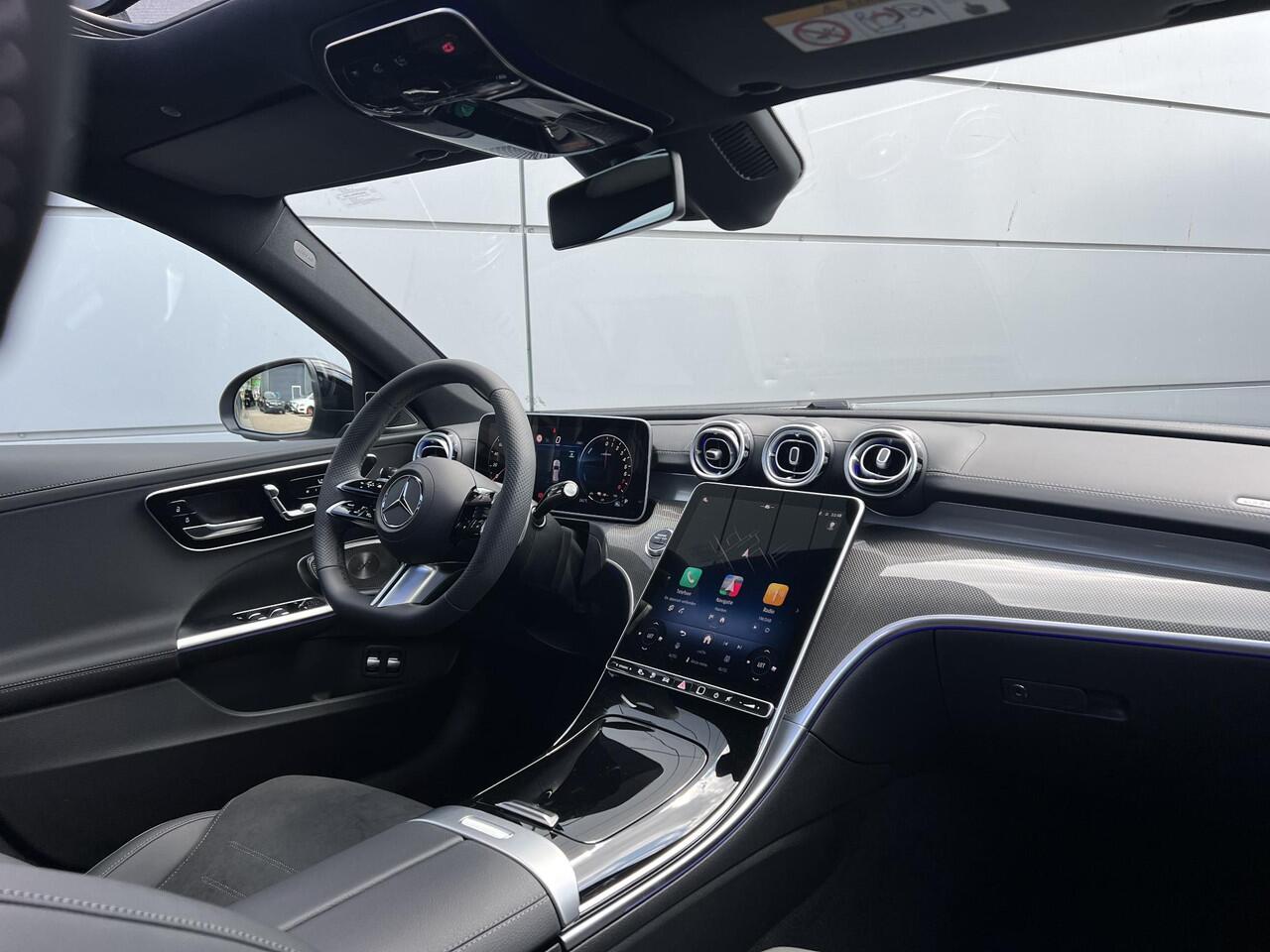 Mercedes-Benz C-KLASSE Estate 300 e Business Solution AMG | Premium Plus | Night Pakket | Panoramadak | Burmester 3D Surround | 360° Camera | Head-up Display | Augmented Reality voor Navigatie | DIGITAL LIGHT | Elektrisch Verstelbare Stoelen + Memory | Sfeerverlichting