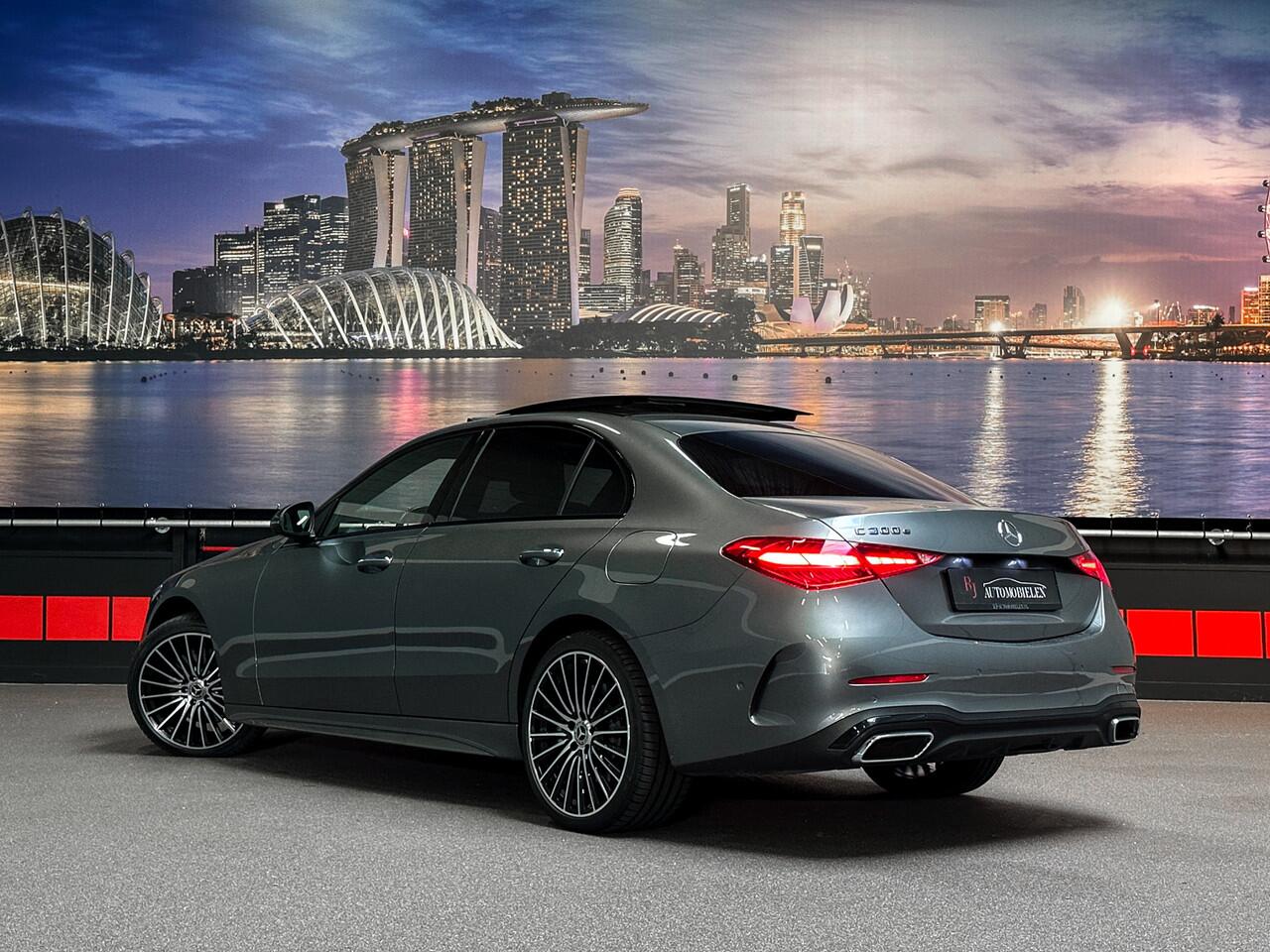 Mercedes-Benz C-KLASSE C300 e AMG Trekhaak|Memory|HeadUp|leder|Sfeer|Pano|360cam