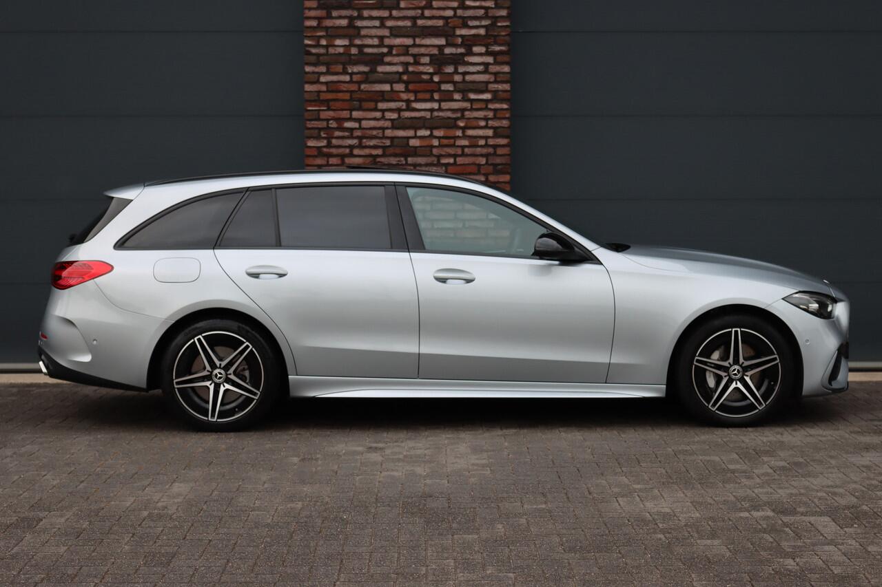 Mercedes-Benz C-KLASSE Estate 300 e AMG Line Aut9 | Panoramadak | Trekhaak | Leder | Camera | Sfeerverlichting | Dodehoekassistent | Stoelverwarming | Advanced Sound System | High Perf. LED |