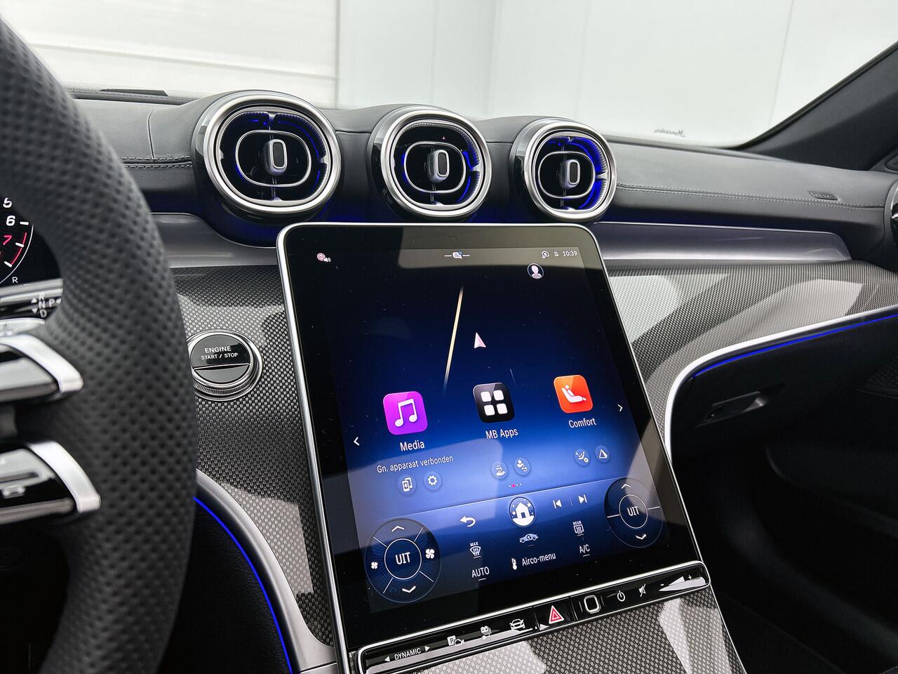 Mercedes-Benz C-KLASSE 300 e Business Solution AMG | Trekhaak | Nightpakket | Winterpakket | Middenconsole metaalstructuur | Comfortpakket Plus | Smartphone-integratie | 360° camera | Memorypakket |