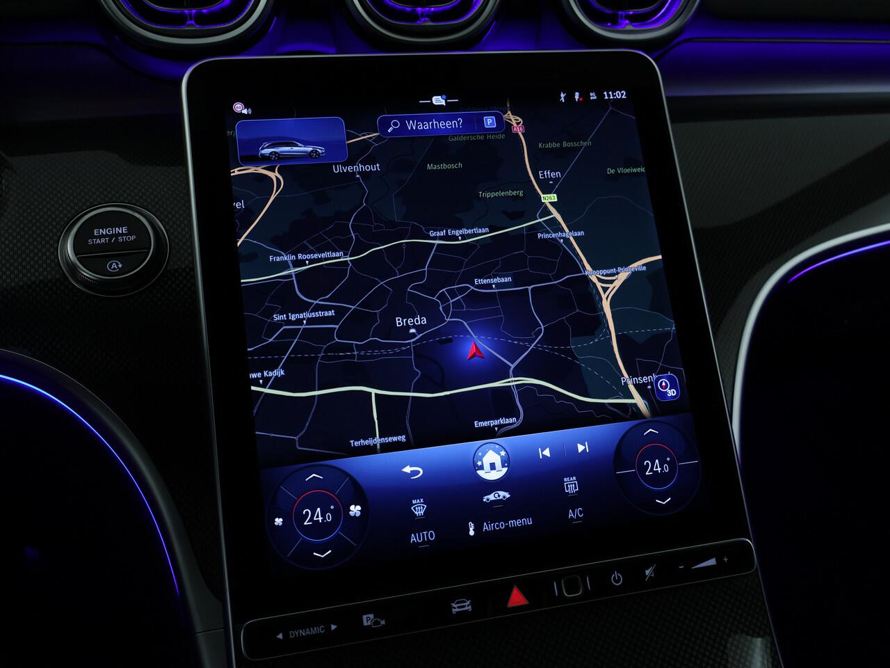 Mercedes-Benz C-KLASSE Estate 180 AMG Nightpakket | Trekhaak | Dodehoekassistent | Memory | Alarm | Stoelverwarming | Parkeerpakket met Camera | Inclusief 24 maanden Mercedes-Benz Certified garantie voor Europa.