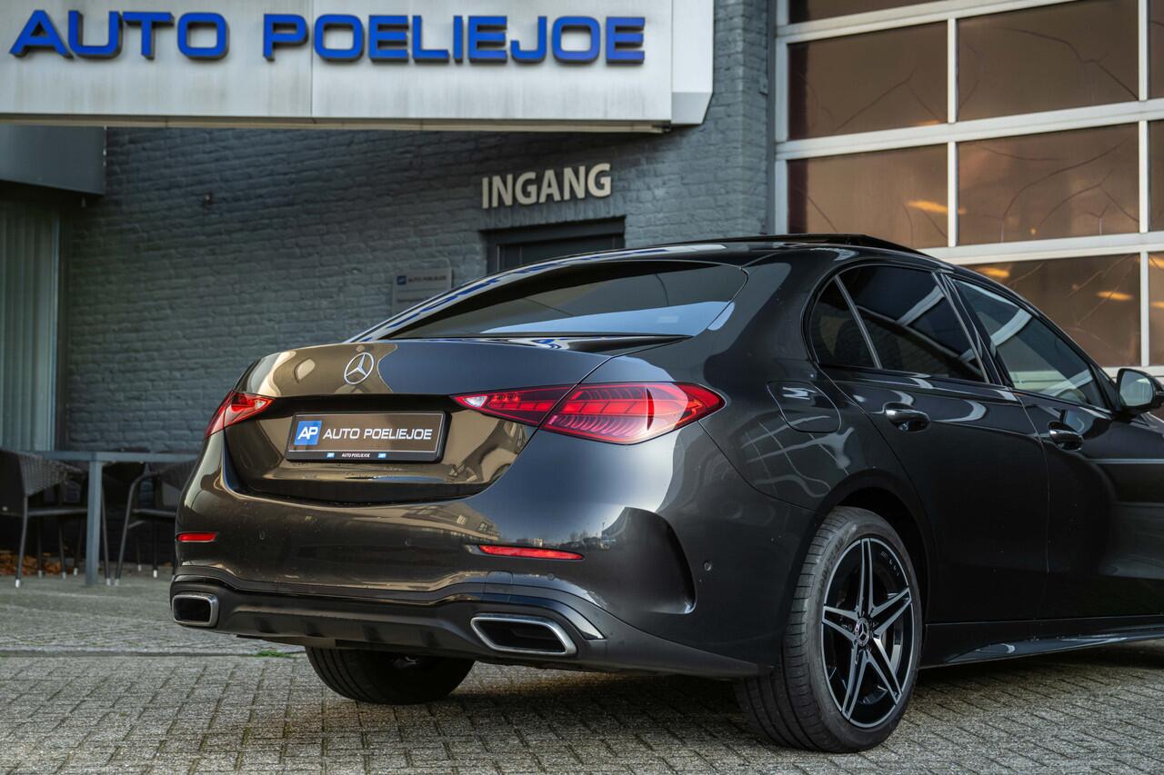 Mercedes-Benz C-KLASSE sedan 300 e AMG Line Pano, Leder, 18LM, 360 Camera, Navi, Alarm, Elec Stoelen , MBUX,