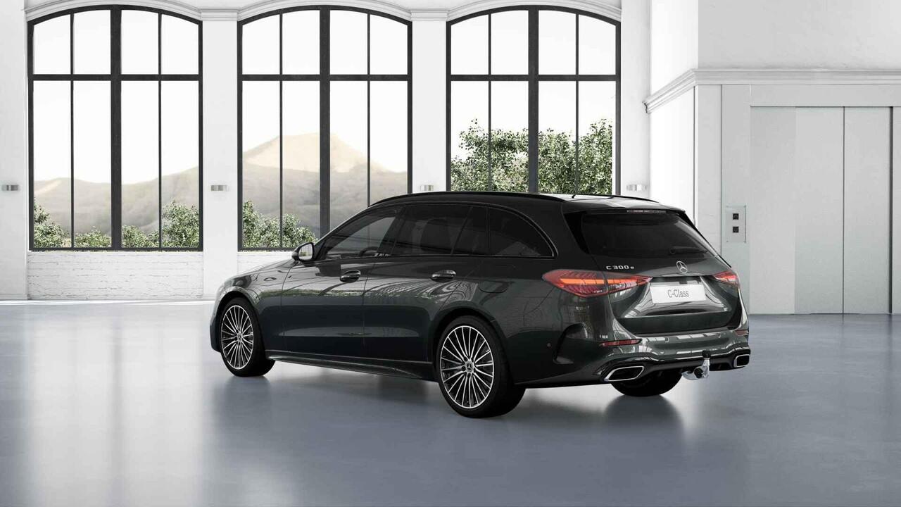 Mercedes-Benz C-KLASSE Estate 300e Business Solution AMG | Panoramaschuifdak | Burmester | Rijassistentiepakket | DIGITAL LIGHT | Trekhaak |