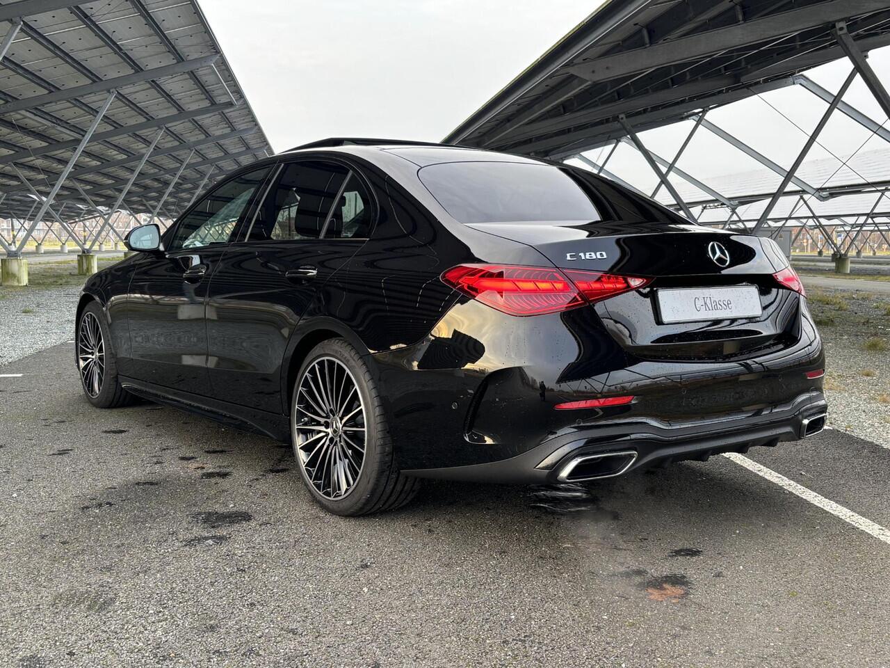 Mercedes-Benz C-KLASSE 180 Star Edition AMG Line | Night | Panoramadak | Burmester | Memory stoelen | Sfeerverlichting | Parkeercamera |