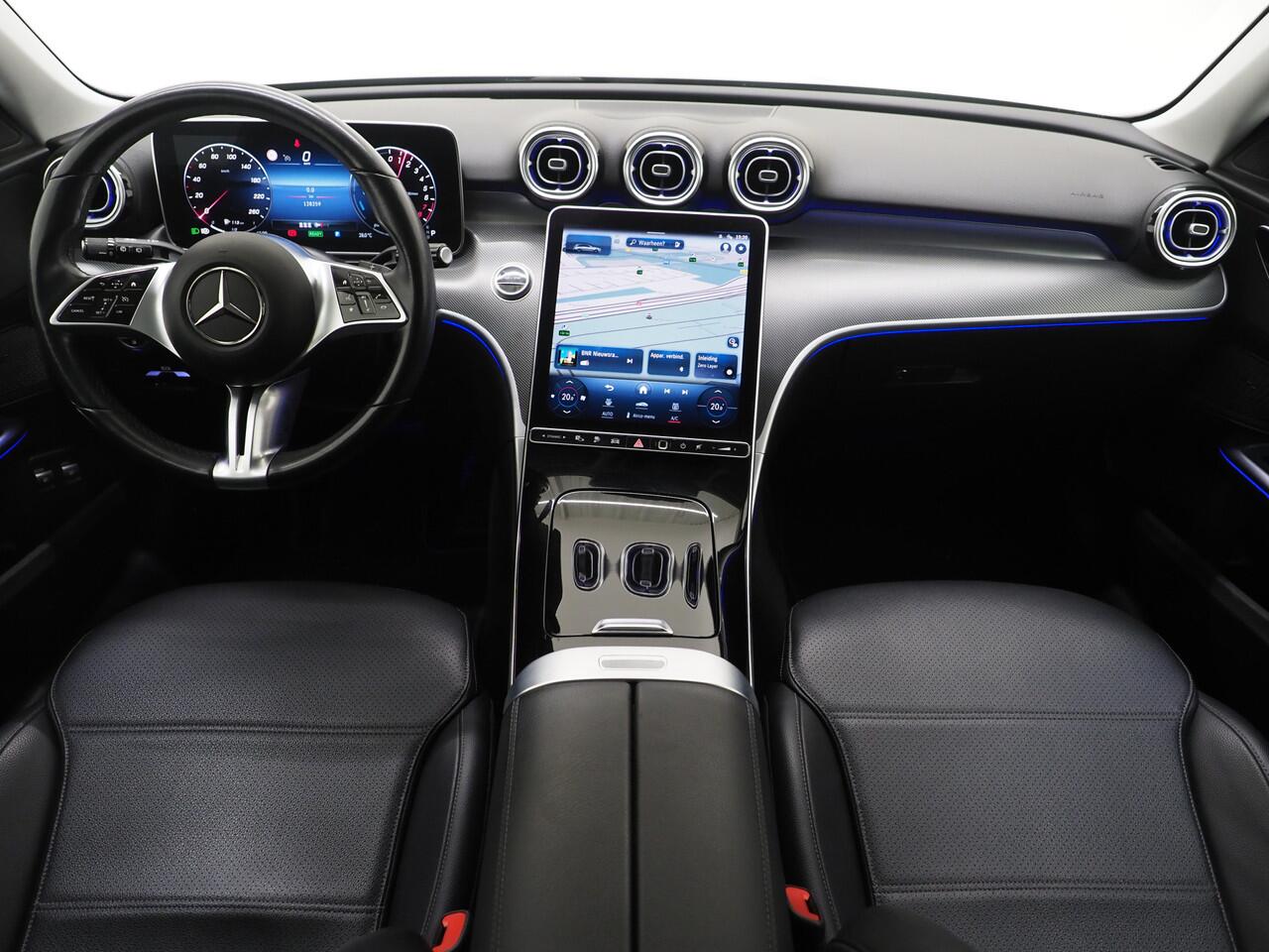 Mercedes-Benz C-KLASSE Estate 300 e Avantgarde | Keyless | Trekhaak | 360 | Dodehoek | Leder | Sfeerverlichting | Carplay