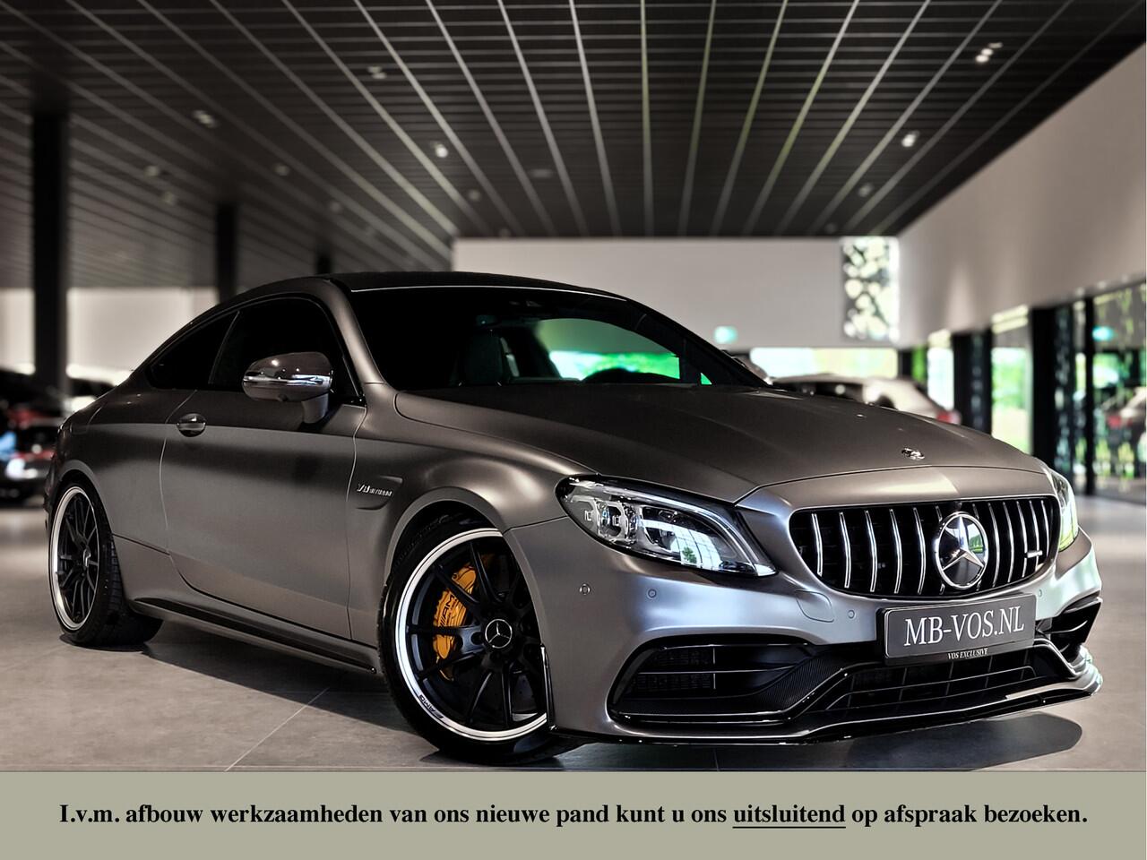 Mercedes-Benz C-KLASSE Coupé AMG 63 S Ceramic|Matte lak|Aerodynamica|Full Carbon|Performance stoelen|Burmester|BTW