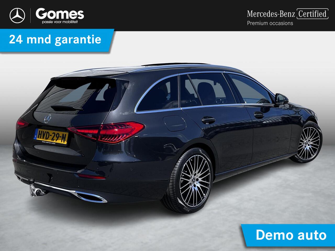 Mercedes-Benz C-KLASSE Estate 180 Star Edition Luxury | Panoramadak | Trekhaak | Burmester 3D Surround Sound | DISTRONIC afstandsassistent | Dodehoekassistent | Apple CarPlay | Android Auto | Elektrisch Verstelbare Stoelen + Memory