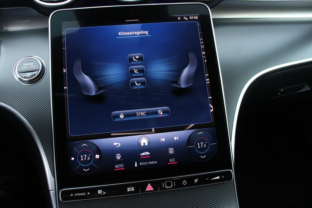 Mercedes-Benz C-KLASSE 200 AMG Line Night Pakket/Navi/Camera/Burmester/Sfeerverlichting/Mbux/H-leder/19Inch