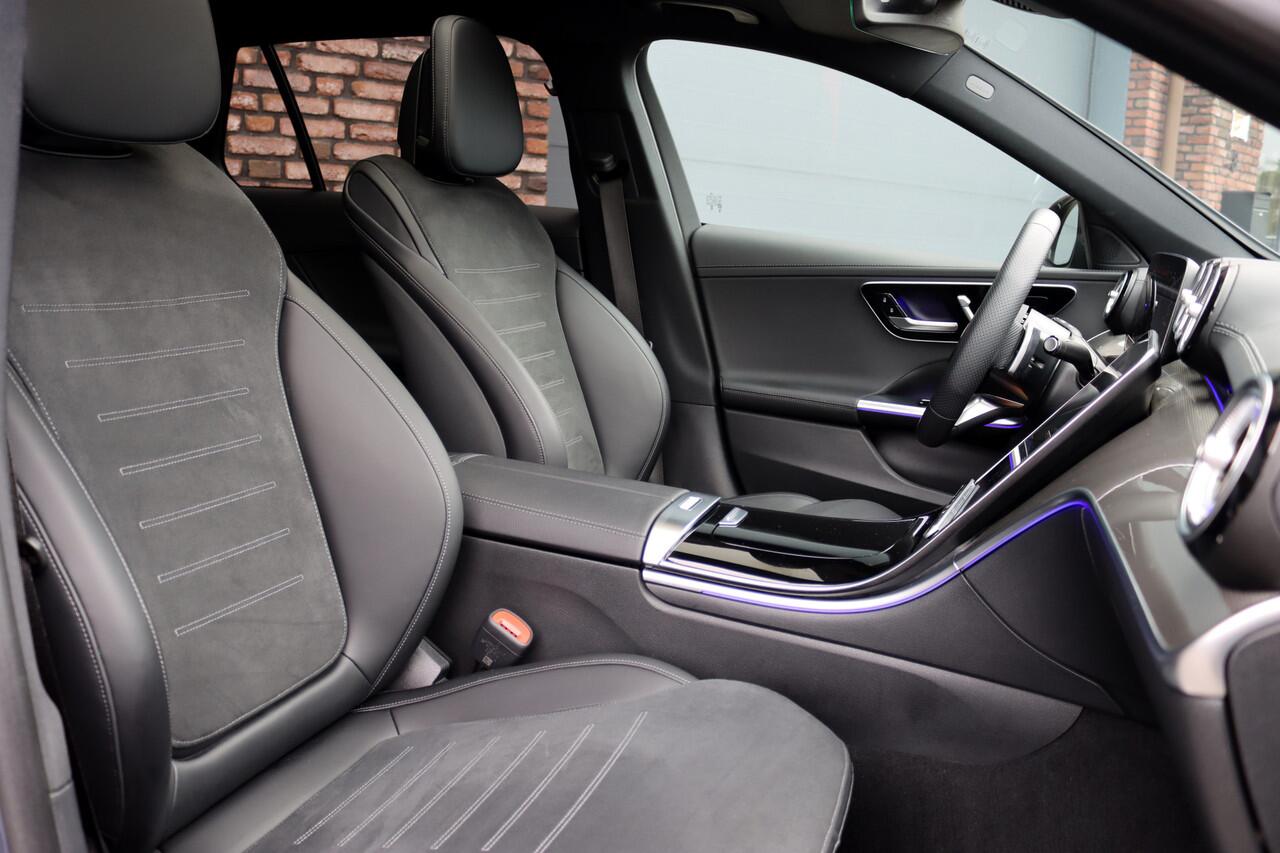 Mercedes-Benz C-KLASSE Estate 300 e AMG Line Aut9 | Panoramadak | Distronic | Memory | Trekhaak | Leder | Camera | Sfeerverlichting | Dodehoekassistent | Stoelverwarming | High Perf. LED |