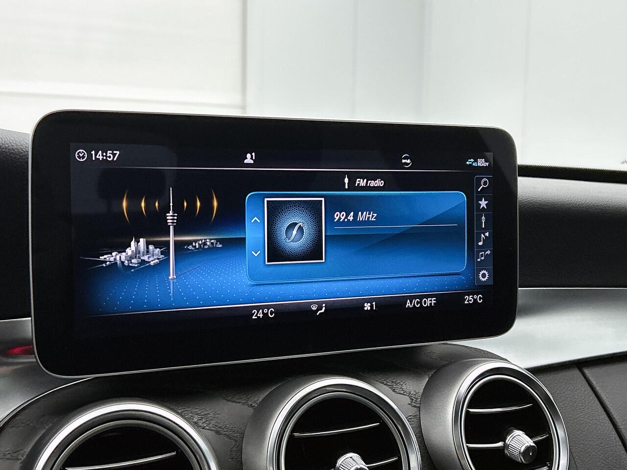 Mercedes-Benz C-KLASSE 180 AMG Nightpakket | Panoramadak | Burmester® | 360° Camera | Alarm | Sfeerverlichting | Keyless Go | Inclusief 24 maanden Mercedes-Benz Certified garantie voor Europa.