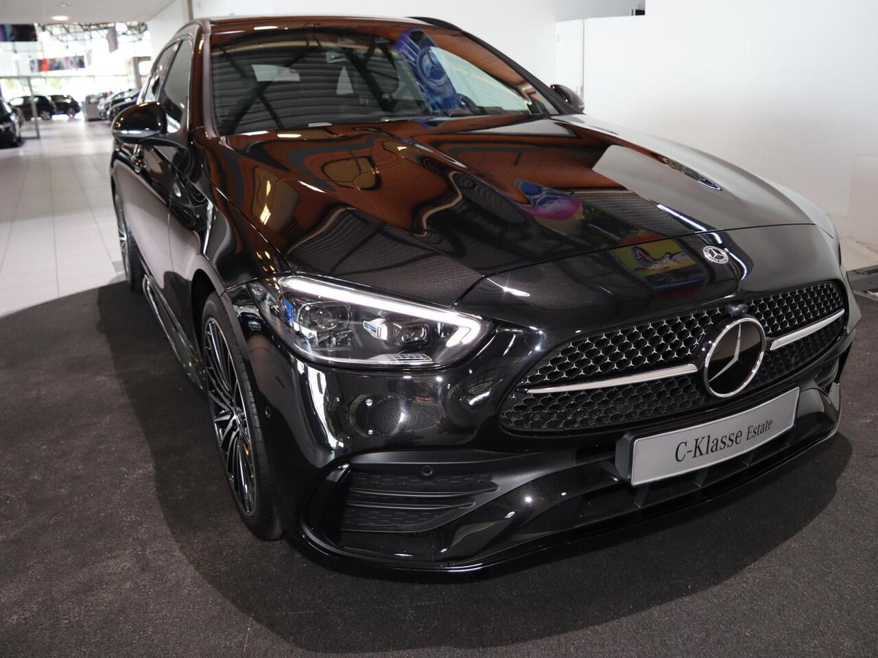 Mercedes-Benz C-KLASSE Estate 300e Business Solution AMG | Panoramaschuifdak | Rijassistentiepakket Plus | Trekhaak | Burmester | DIGITAL LIGHT | Night