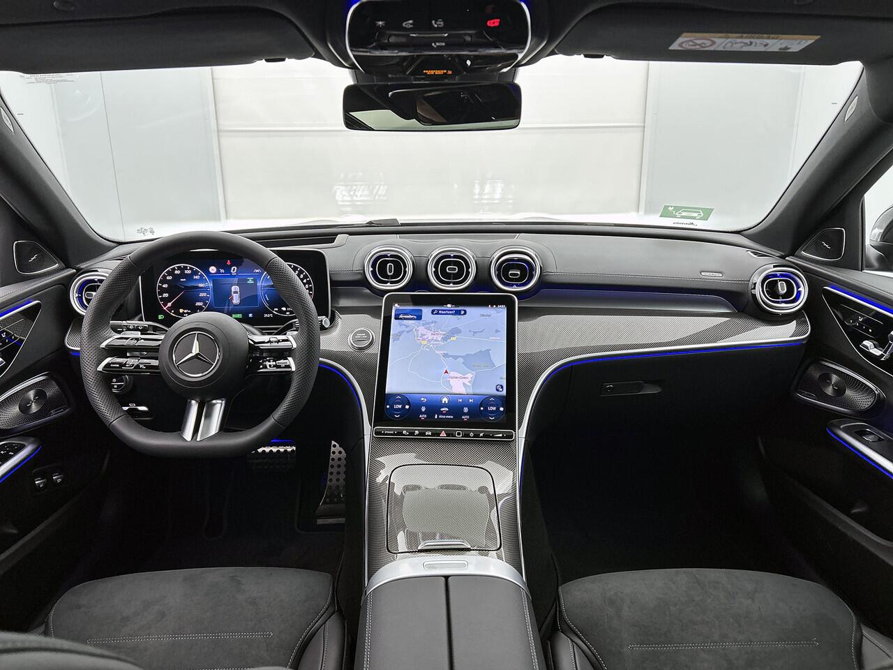 Mercedes-Benz C-KLASSE Estate 300 e Business Solution AMG | Trekhaak | Nightpakket | AMG Line Premium Plus | Parkeerpakket met 360°-camera | Antidiefstalpakket GUARD 360° Plus | KEYLESS GO-comfortpakket | EASY PACK achterklep |