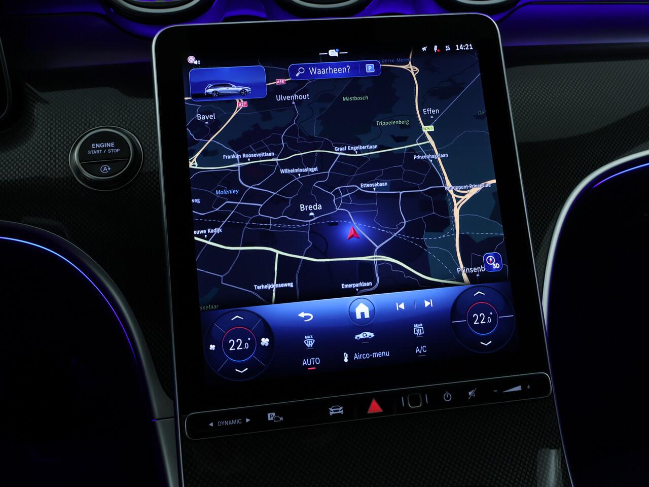 Mercedes-Benz C-KLASSE Estate 180 Star Edition AMG Line | Nightpakket | Trekhaak | Parkeerpakket met achteruitrijcamera | Spiegelpakket | Comfortpakket Plus | EASY PACK achterklep | Antidiefstalpakket GUARD 360° Plus |