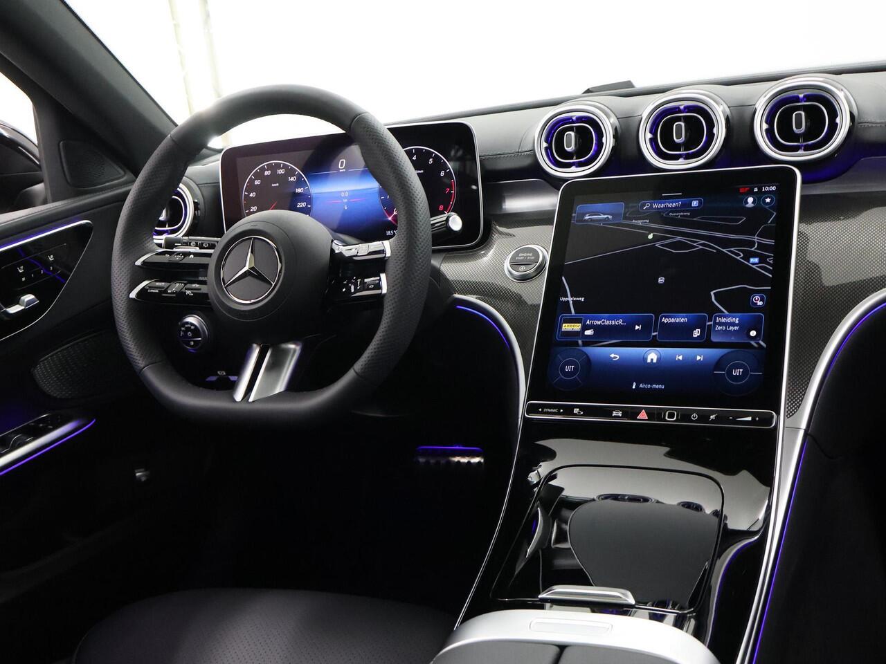 Mercedes-Benz C-KLASSE 180 Estate 180 Star Edition AMG Line | Panoramadak | 19'' multispaaks velgen | Nightpakket | Memorypakket | Apple Car Play | Guard 360