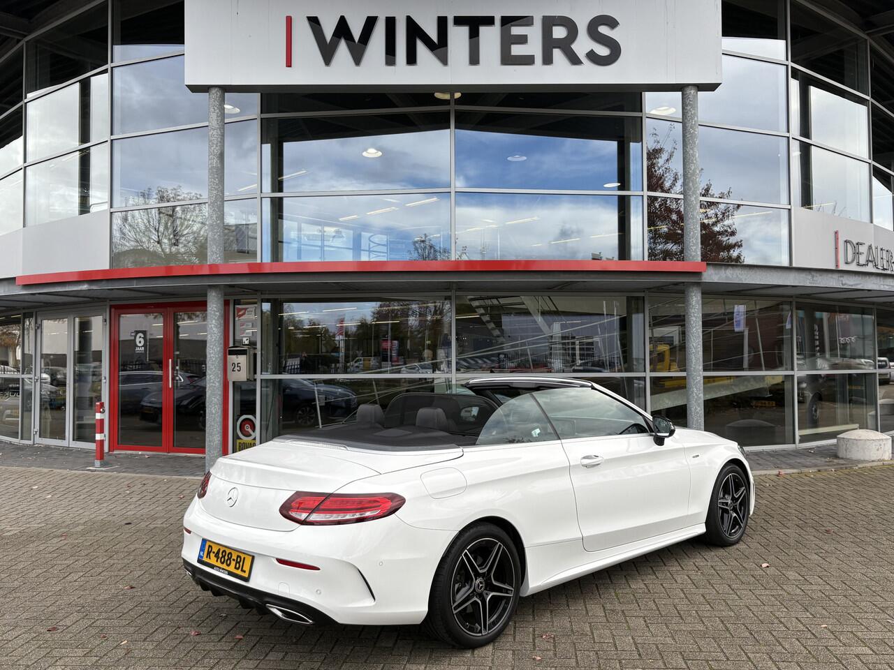 Mercedes-Benz C-KLASSE Cabrio 200 AMG Premium Plus Pack Stoelverwarming | Massagestoelen | Burmester | Leder-alcantara | Navi | Camera