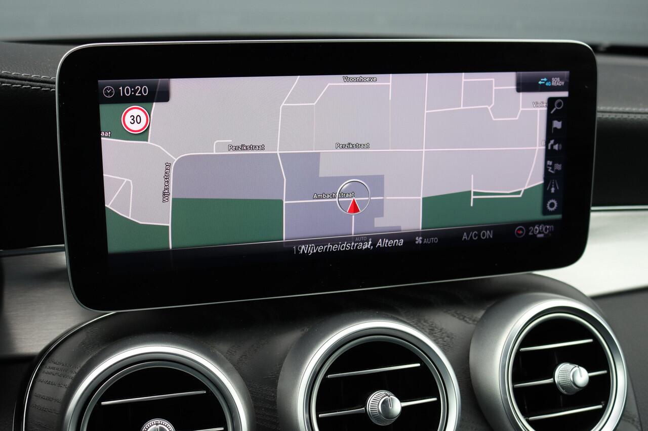 Mercedes-Benz C-KLASSE Cabrio 220 d AMG Line | Airscarf | Burmester | Surround Camera | Leder | Keyless Go | Leder | Stoelverwarming | Dodehoekassistent | Apple Carplay/Android Auto |