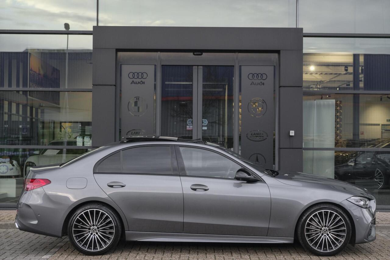 Mercedes-Benz C-KLASSE C300 AMG 258pk Panoramadak Burmester 3d Digital light Distronic+ Stuurassistent 360 camera 19" LMV
