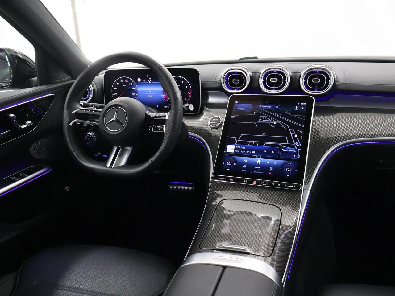 Mercedes-Benz C-KLASSE Estate 180 AMG NIGHT | Panoramadak | Stoelmemory | 360 camera | Elektrische Achterklep | Apple Carplay | Keyless Entry |