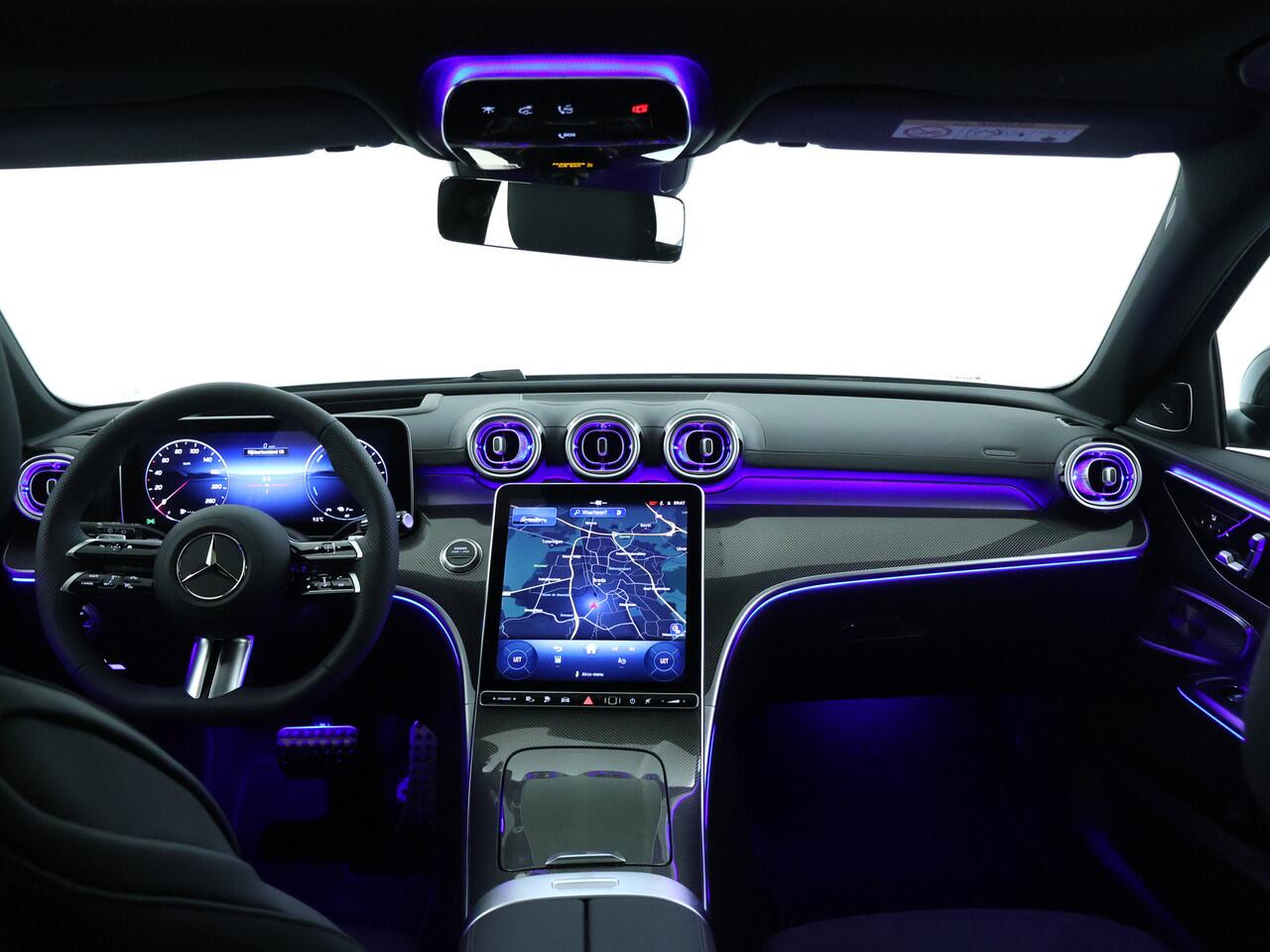 Mercedes-Benz C-KLASSE Estate 300 e Business Solution AMG | Premium Plus | Trekhaak | Nightpakket | 360°-camera | Head-up display | KEYLESS GO-comfortpakket | Antidiefstalpakket GUARD 360° Plus | Memorypakket | Burmester® 3D sound system |