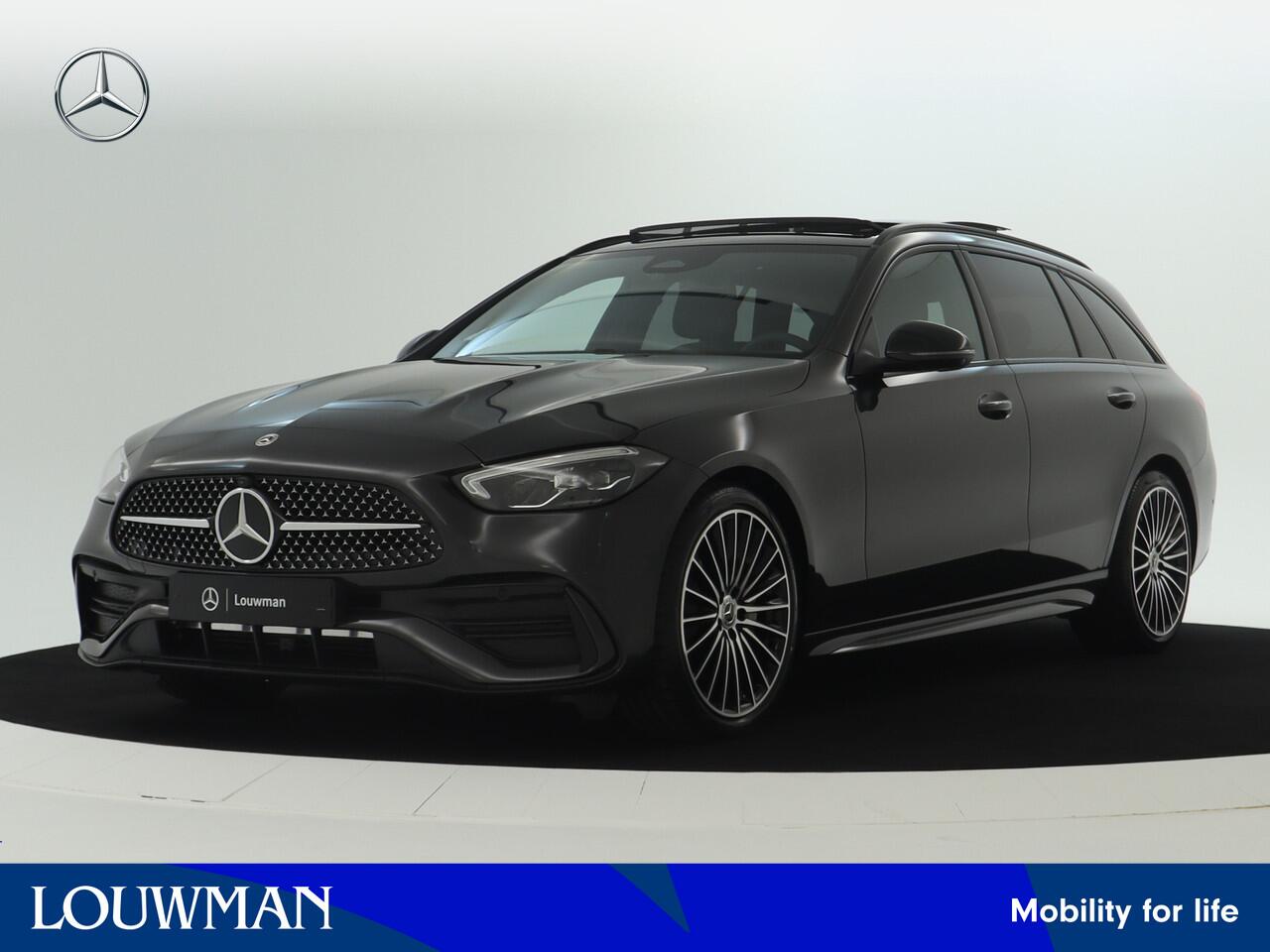Mercedes-Benz C-KLASSE Estate 180 Business Solution AMG | Trekhaak | Nightpakket | Parkeerpakket met 360°-camera | EASY PACK achterklep | Antidiefstalpakket GUARD 360° Plus | Memorypakket | KEYLESS GO | Dodehoekassistent |