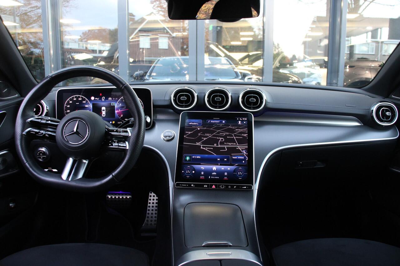 Mercedes-Benz C-KLASSE 200 AMG Line Night Pakket/Navi/Camera/Burmester/Sfeerverlichting/Mbux/H-leder/19Inch