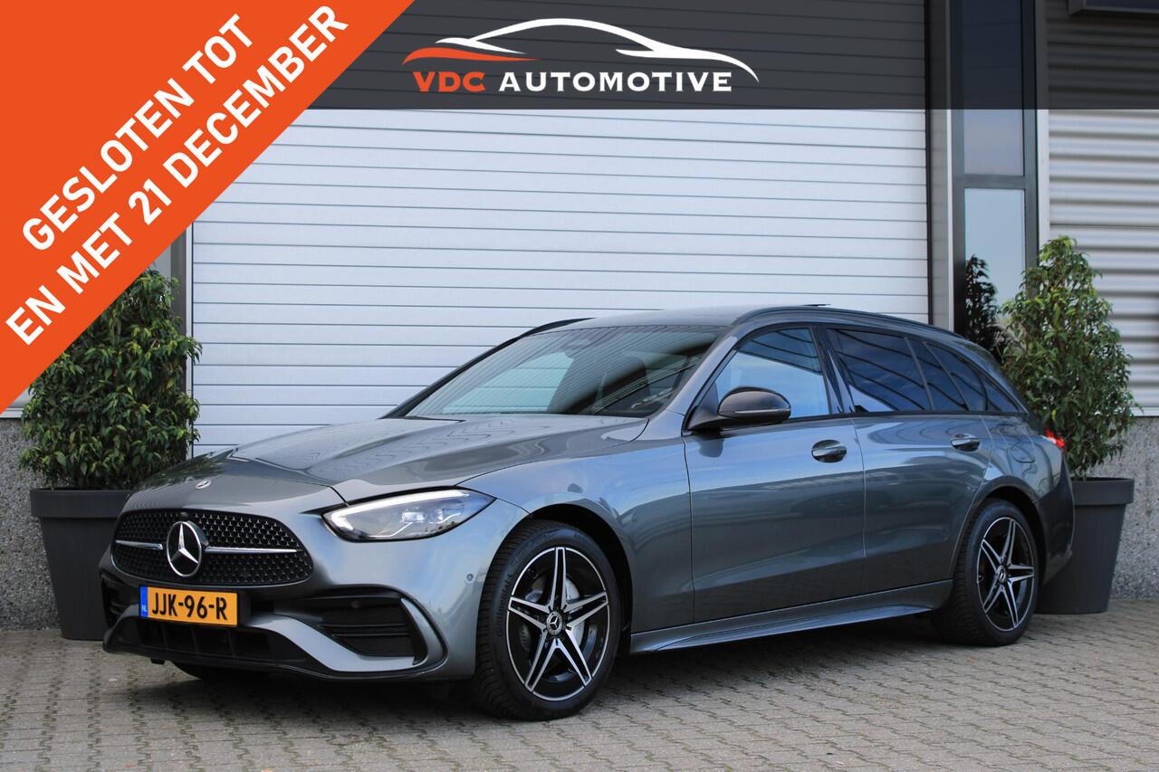 Mercedes-Benz C-KLASSE 300 e AMG Estate Pano | Trekhaak | Dodehoekassistent | Sfeerverlichting | Camera | Carplay | Spiegelpakket