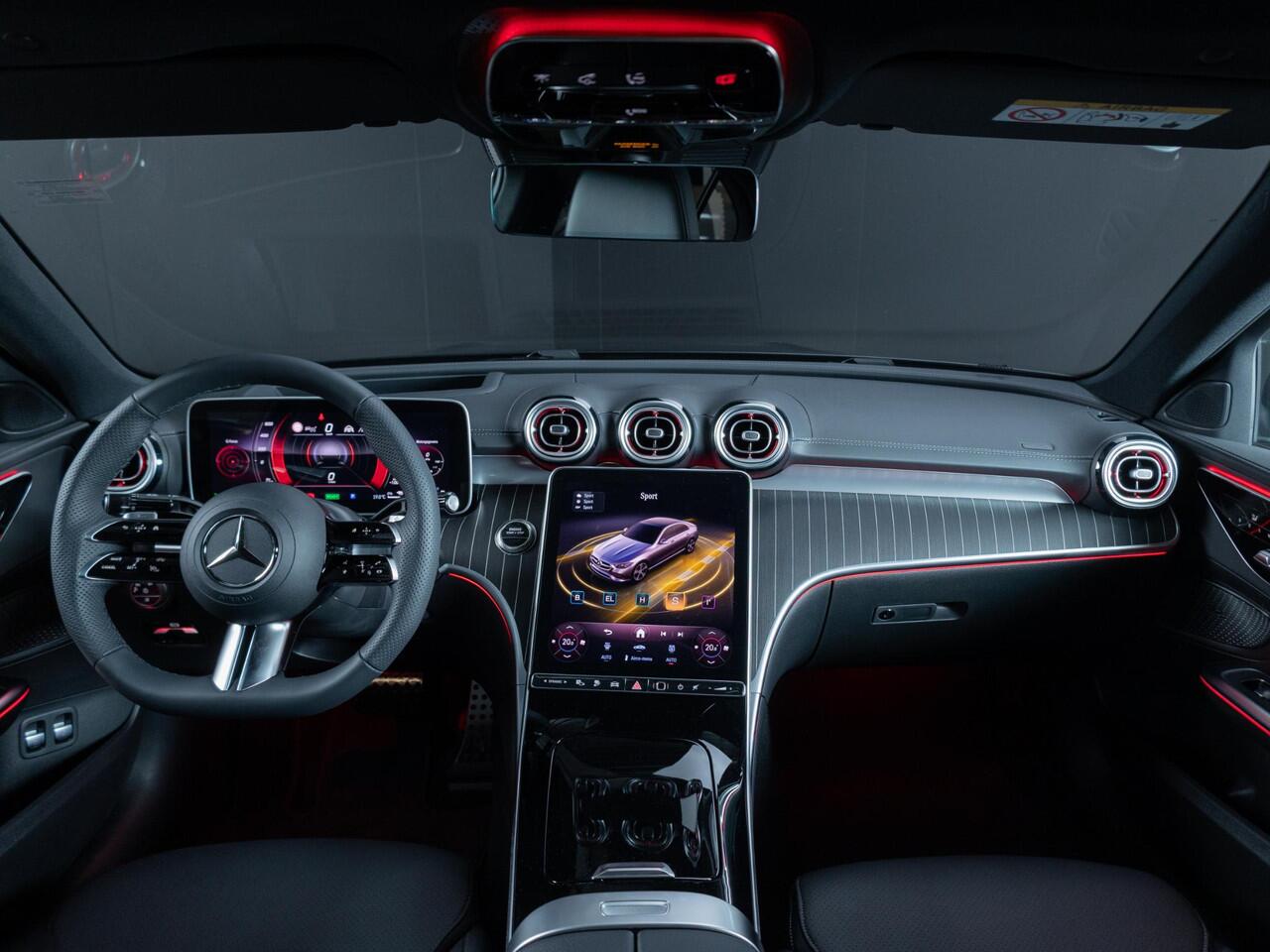 Mercedes-Benz C-KLASSE Limousine 300 e Business Solution AMG Panorama dak | Trekhaak