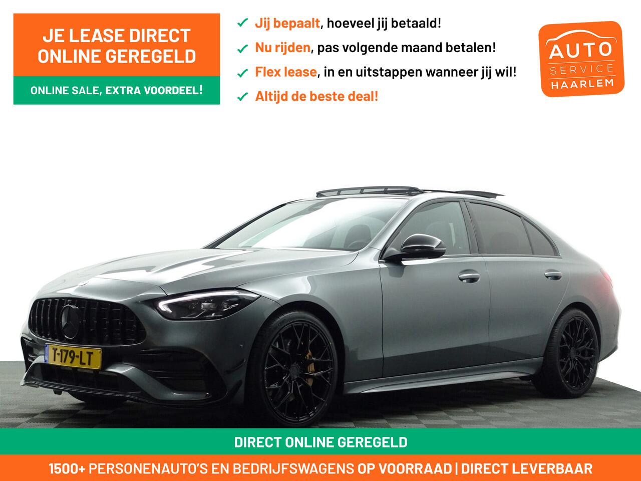 Mercedes-Benz C-KLASSE 180 AMG Performance Aut- Panoramadak, Laser Led, Sfeerverlichting, Concavers, Aero Kit, Spoor Assist