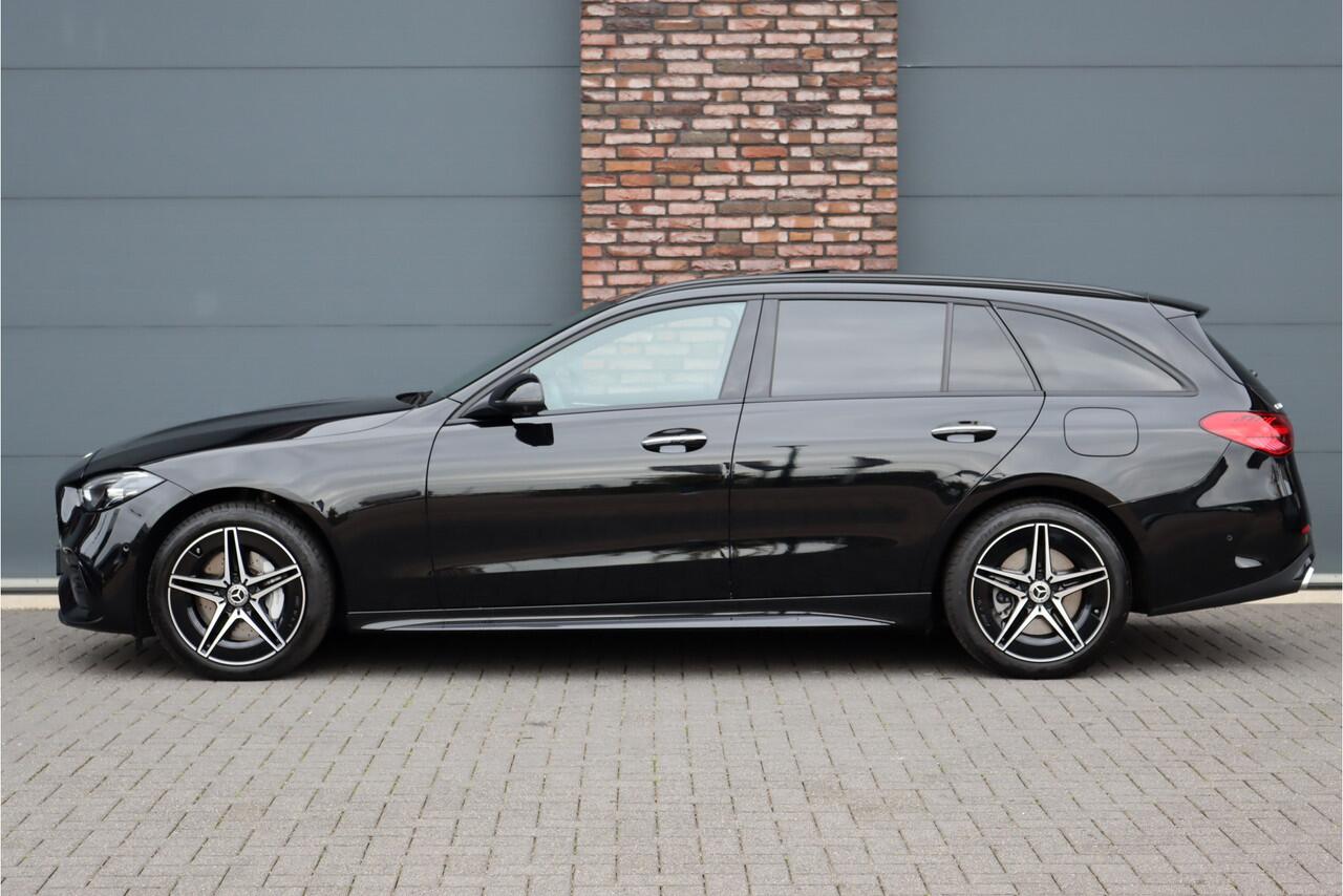 Mercedes-Benz C-KLASSE Estate 300 e AMG Line Aut9 | Distronic | Trekhaak | Panoramadak | Verwarmd Stuurwiel | Keyless Go | Surround Camera | High Perf. LED |