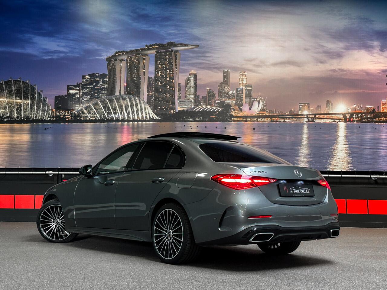 Mercedes-Benz C-KLASSE C300 e AMG Trekhaak|Memory|HeadUp|leder|Sfeer|Pano|360cam