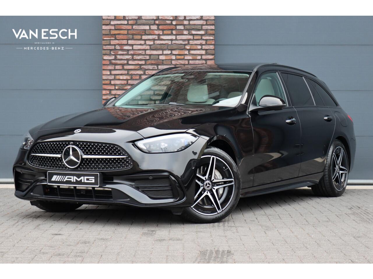 Mercedes-Benz C-KLASSE Estate 300 e AMG Line Aut9 | Panoramadak | Distronic | Trekhaak | Burmester | Memory | Verwarmd Stuurwiel | Digital Light | HUD | Augmented Reality |