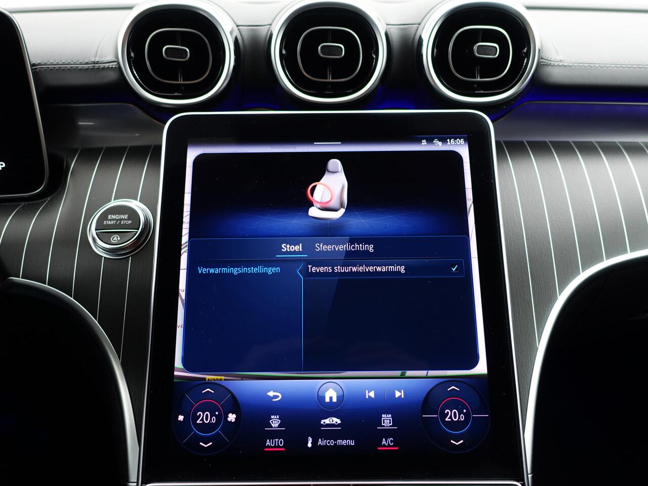 Mercedes-Benz C-KLASSE 200 AMG Night Edition Aut- Panoramadak, Burmester, Sfeerverlichting, Xenon Led, Stuur/Stoelverwarming, Lane Assist