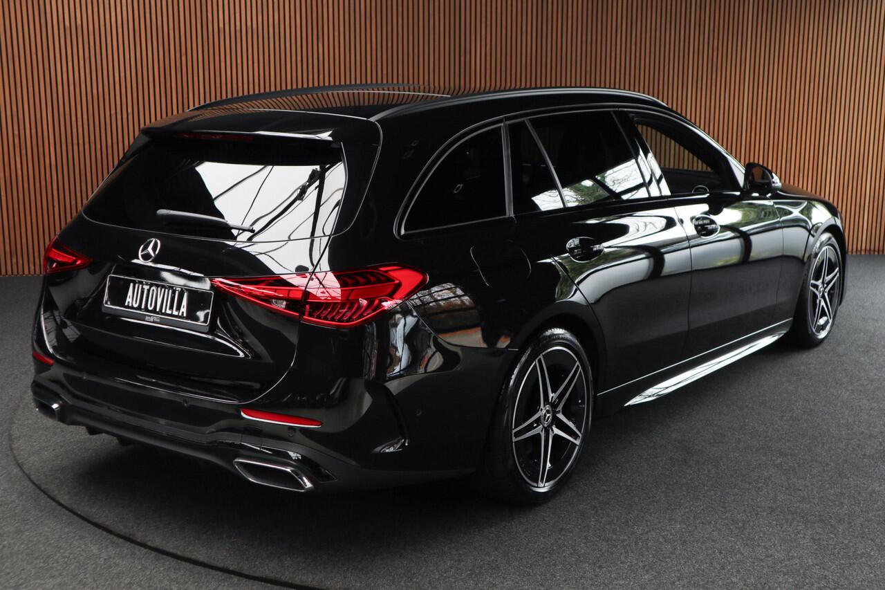 Mercedes-Benz C-KLASSE Estate 180 AMG Line Navi Leer Camera Nightpack PTS Ambient Elekt. achterklep PTS LM velgen BTW auto!