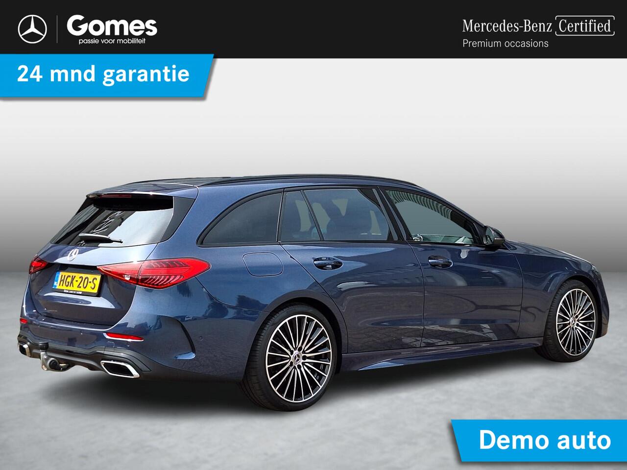 Mercedes-Benz C-KLASSE Estate 180 Star Edition AMG | Night Pakket | Trekhaak | Elektrisch Verstelbare Stoelen + Memory | Elektrische Achterklep | Apple CarPlay | Android Auto | Dodehoekassistent | Sfeerverlichting | Stoelverwarming | Achteruitrijcamera