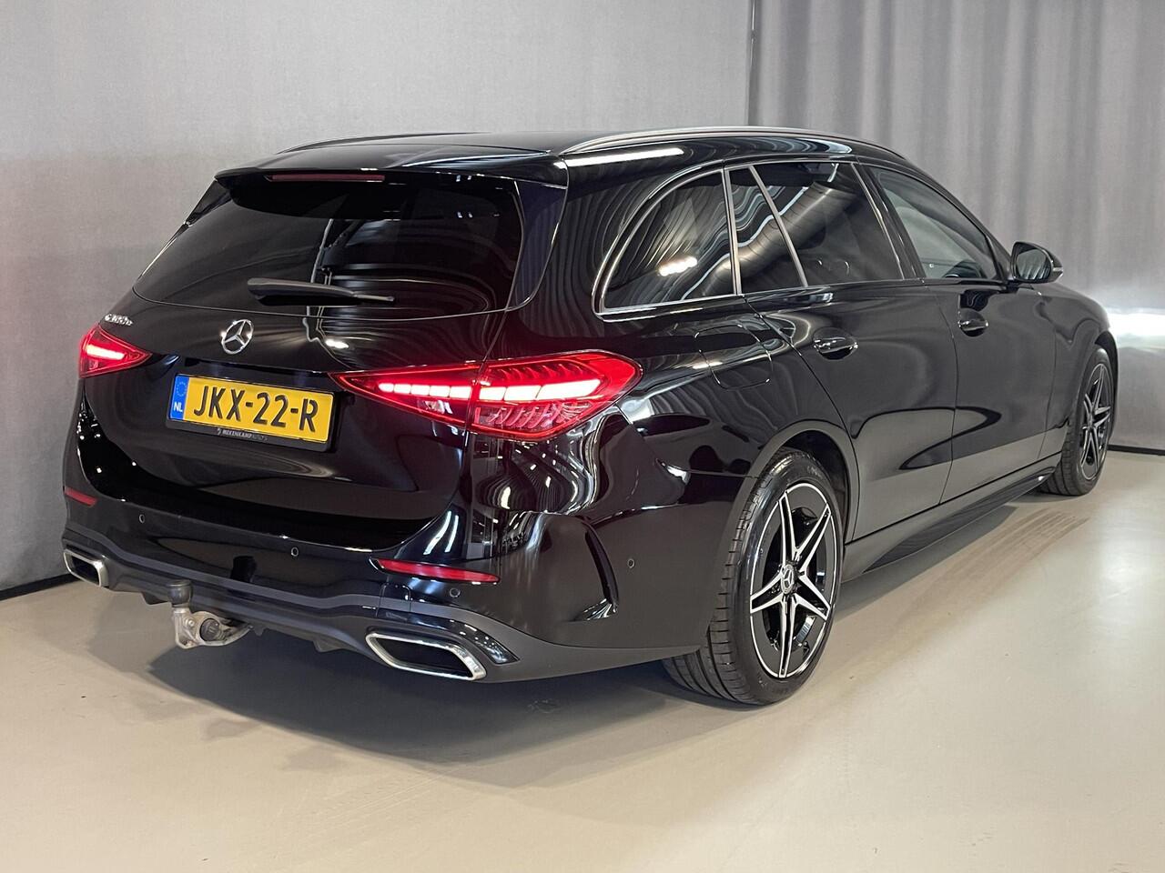 Mercedes-Benz C-KLASSE Estate 300 e AMG Line 18"/Trekhaak/Adaptieve cruise/LED/Stoelverwarming/Camera/Elektrische klep/Dodehoek/Sfeerverlichting