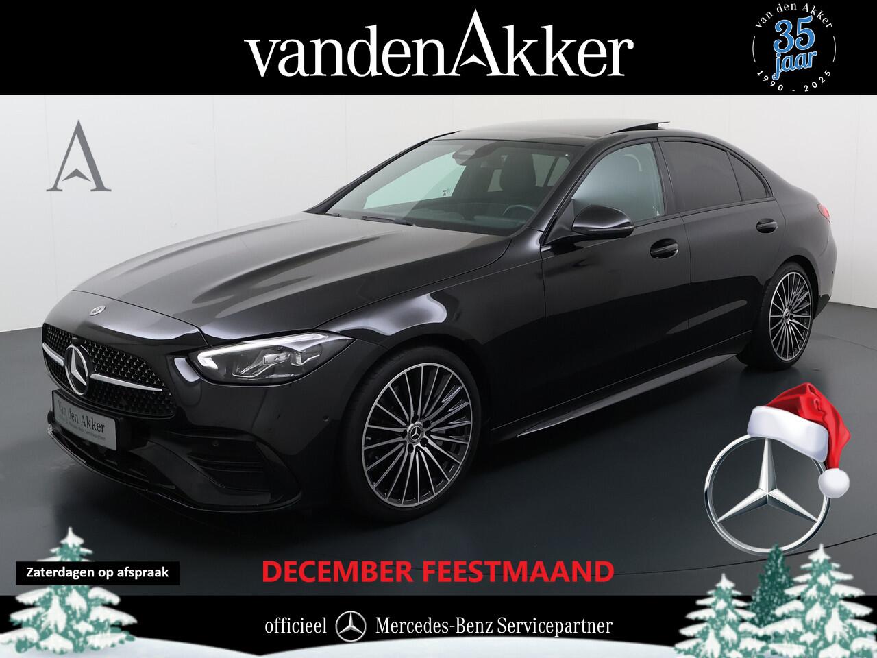 Mercedes-Benz C-KLASSE 200 AMG // Panoramadak // Trekhaak // Carplay // Camera // Nightpakket // Alarm // 19 inch // Sfeerverlichting