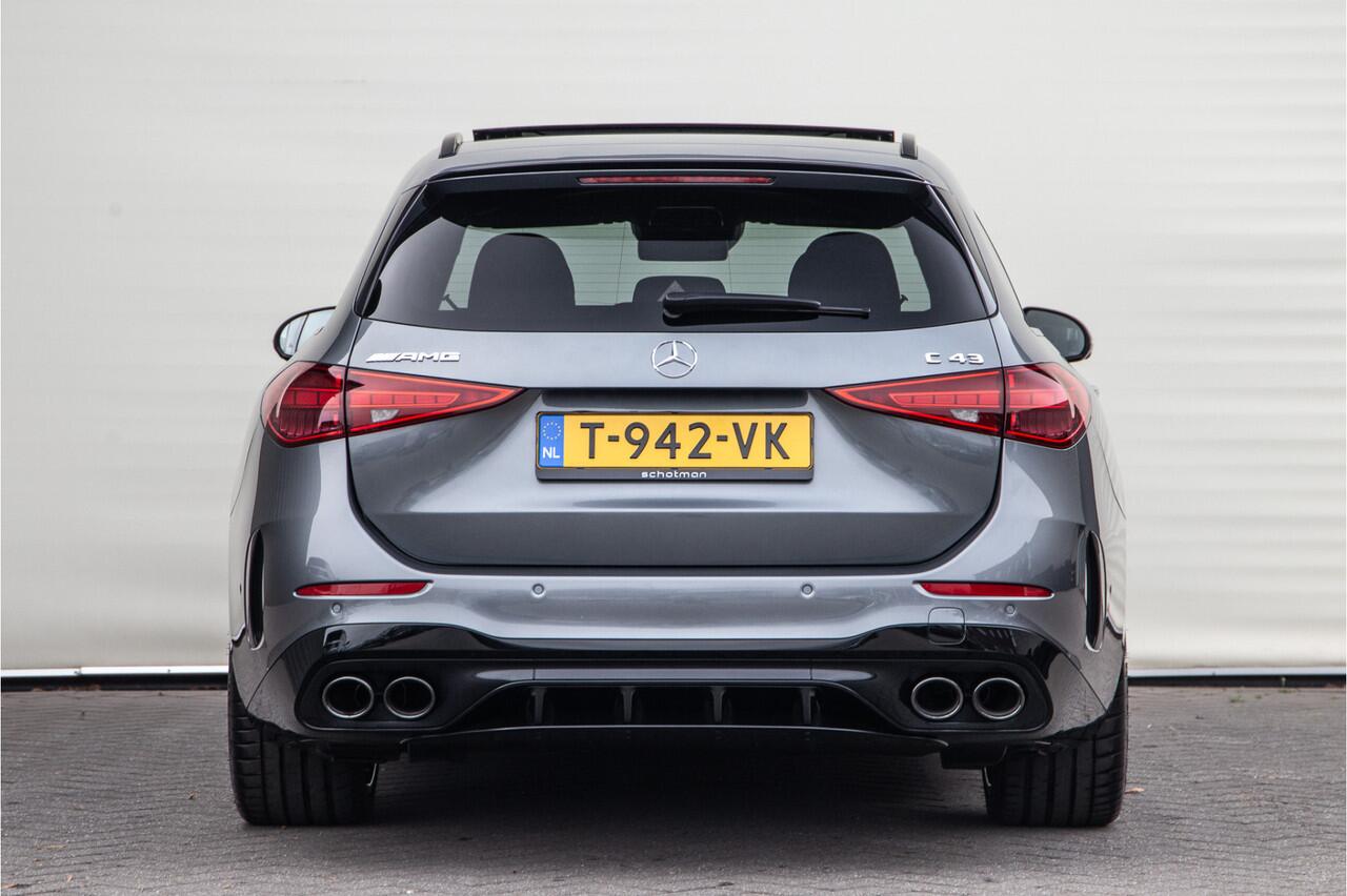 Mercedes-Benz C-KLASSE Estate AMG 43 4MATIC Burmester, Distronic, Nappa Leder, Pano, Achterasbesturing, 408pk