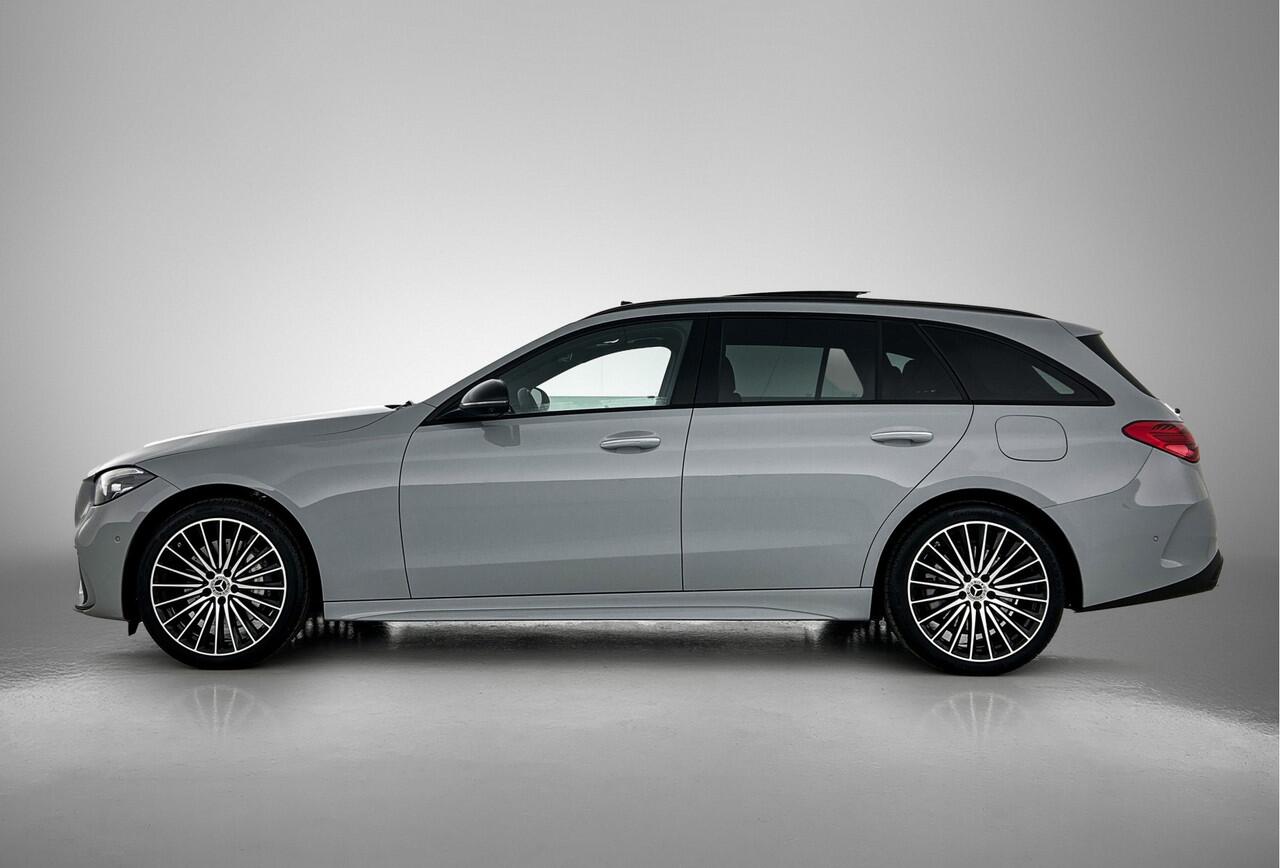 Mercedes-Benz C-KLASSE Estate 300 e Business Solution AMG Nightpakket | Trekhaak | Comfortpakket Plus | Antidiefstalpakket GUARD 360° Plus | 360°-camera | Memorypakket | EASY PACK achterklep | Panoramaschuifdak |