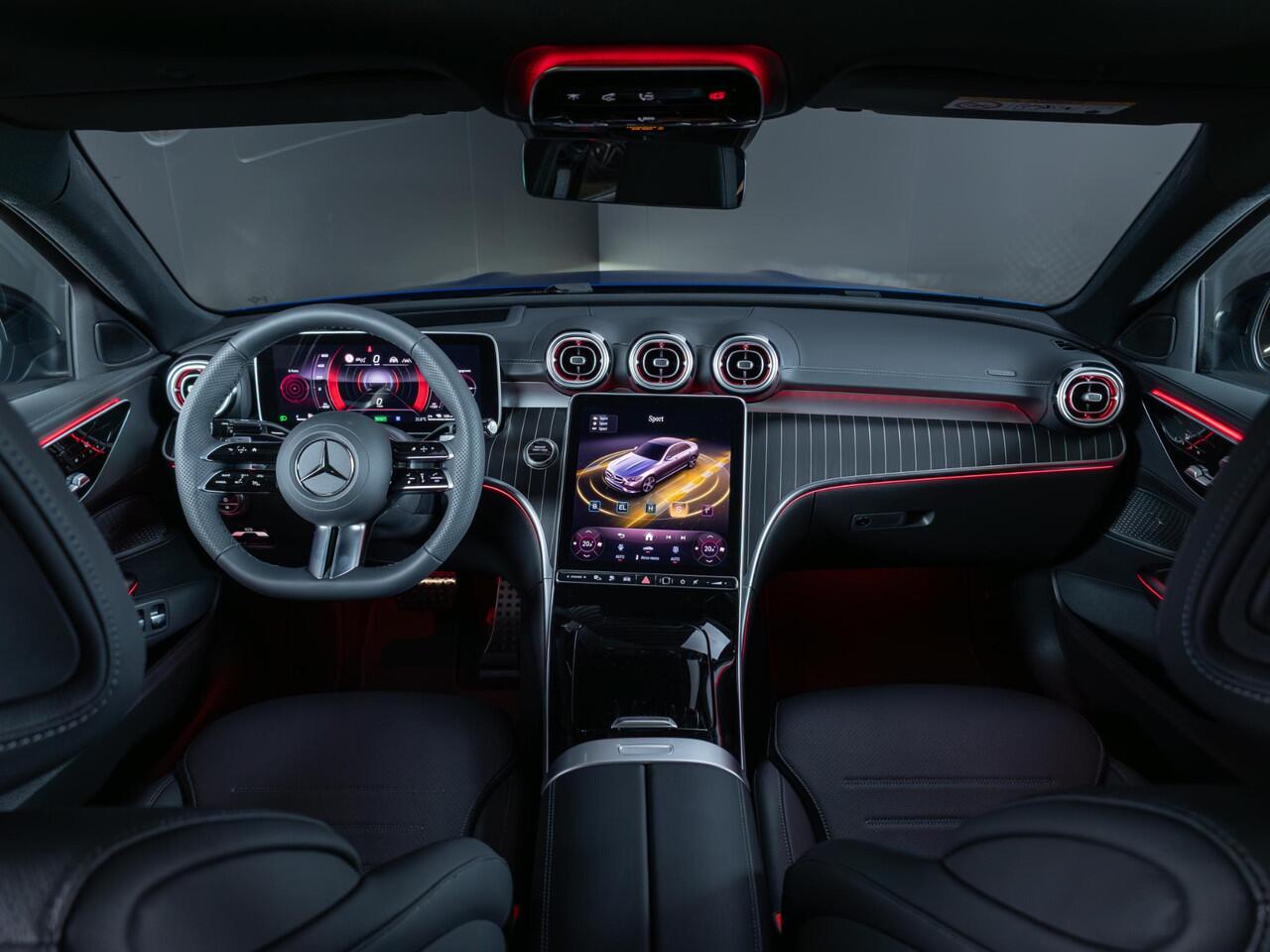 Mercedes-Benz C-KLASSE Limousine 300 e Business Solution AMG Panorama dak | Trekhaak