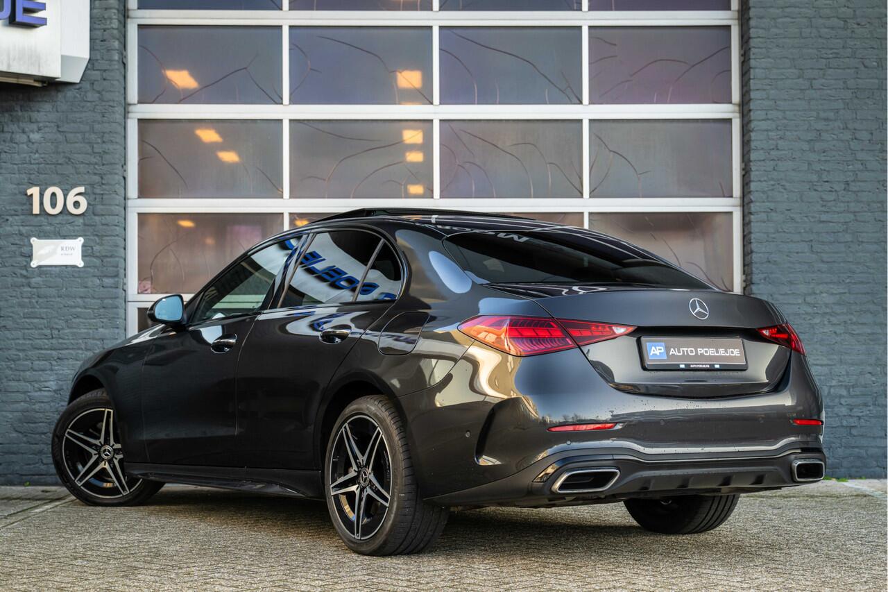 Mercedes-Benz C-KLASSE sedan 300 e AMG Line Pano, Leder, 18LM, 360 Camera, Navi, Alarm, Elec Stoelen , MBUX,