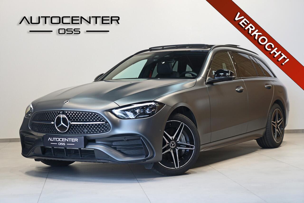 Mercedes-Benz C-KLASSE Estate 300 e AMG ? MATGRIJS ? PANO ? TREKHAAK ? HEAD-UP ? 360 ? MEMORY ? ADAP.CRUISE