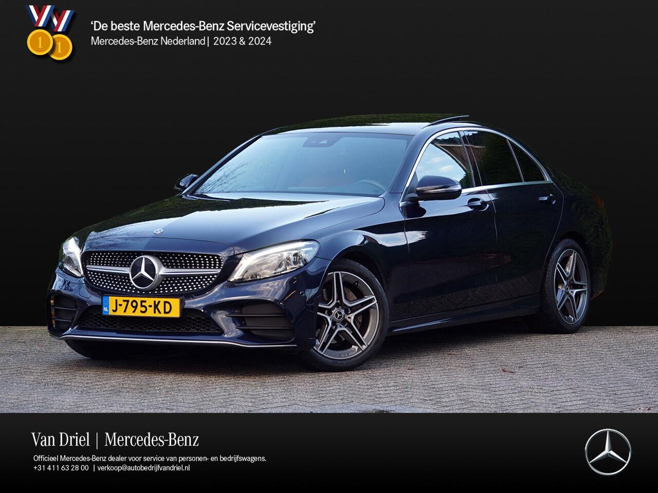 Mercedes-Benz C-KLASSE C 180 AMG line | Sound Multibeam Panoramadak Bruin leder Artico