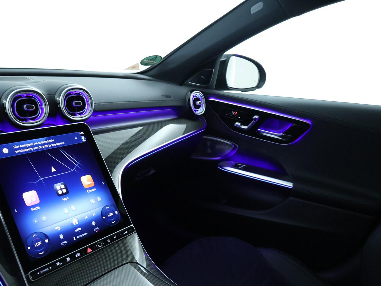 Mercedes-Benz C-KLASSE Estate 300e AMG-line Phev | Panorama Schuif/Kanteldak | Burmester Sound | Night-pakket | Parkeer Pilot 360gr camera | Rij assistentie pakket | Inclusief 24 maanden MB Certified garantie voor Europa.