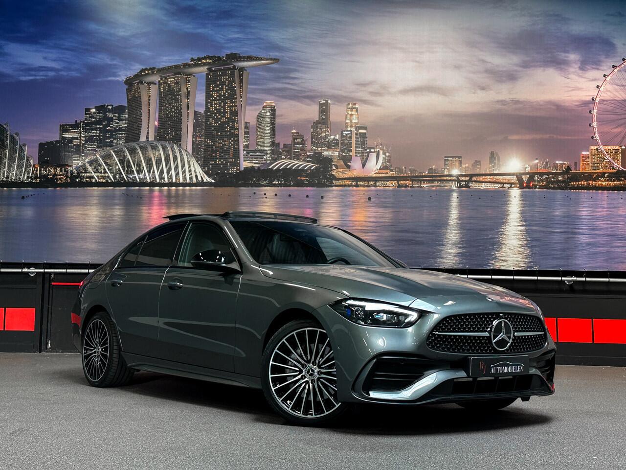 Mercedes-Benz C-KLASSE C300 e AMG Trekhaak|Memory|HeadUp|leder|Sfeer|Pano|360cam