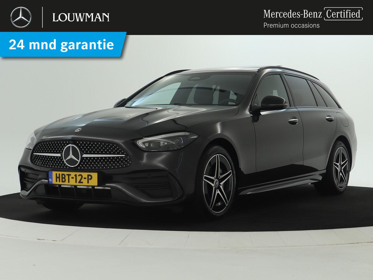 Mercedes-Benz C-KLASSE Estate 300e AMG-line Phev | Panorama Schuif/Kanteldak | Burmester Sound | Night-pakket | Parkeer Pilot 360gr camera | Rij assistentie pakket | Inclusief 24 maanden MB Certified garantie voor Europa.