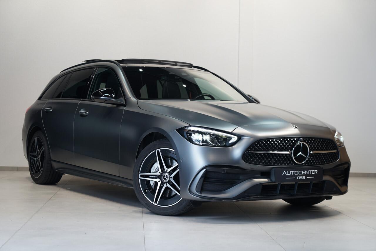Mercedes-Benz C-KLASSE Estate 300 e AMG ? MATGRIJS ? PANO ? TREKHAAK ? HEAD-UP ? 360 ? MEMORY ? ADAP.CRUISE