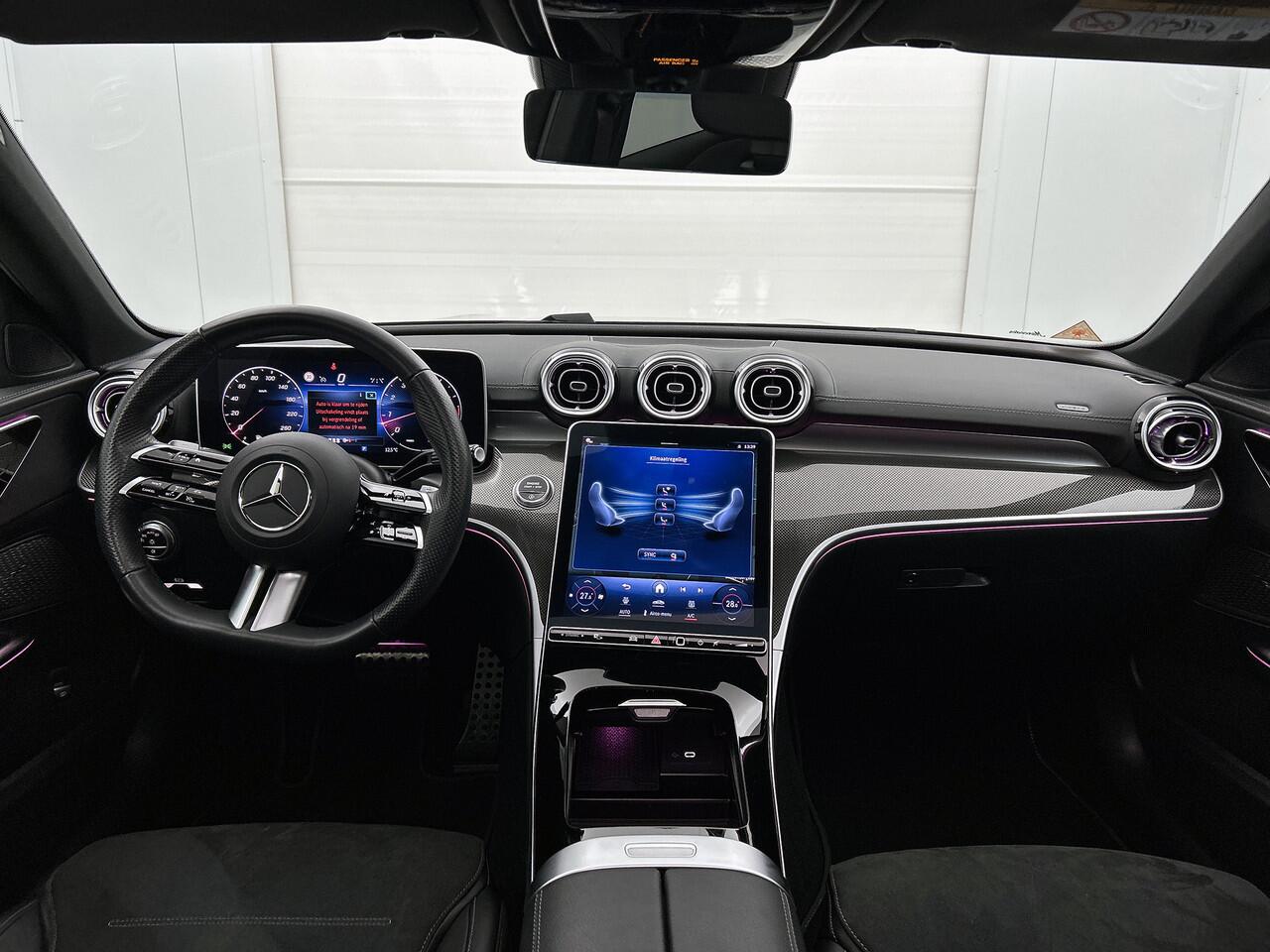 Mercedes-Benz C-KLASSE Estate 180 Star Edition AMG Line | Panoramadak | 360° Camera | Memorypakket | Sfeerverlichting | Keyless Go | Dode Hoek Ass | Inclusief 24 maanden Mercedes-Benz Certified garantie voor Europa.