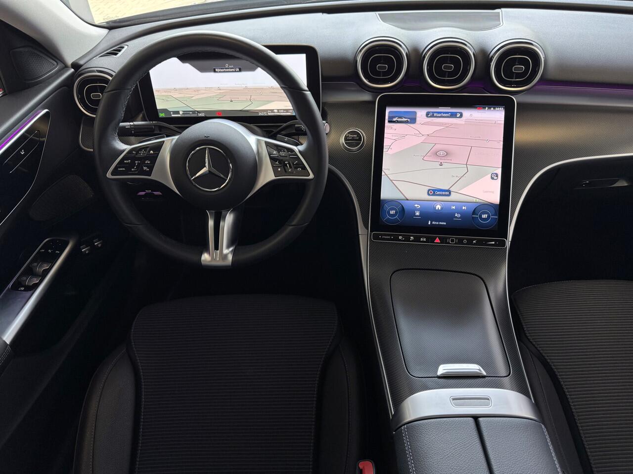 Mercedes-Benz C-KLASSE 300e 313PK PHEV 12/2024 AVANTGARDE TREKHAAK DISTRONIC CAMERA ELEK/STOEL/VERWARMD 12/2024 PHEV PLUG IN HYBRIDE phev